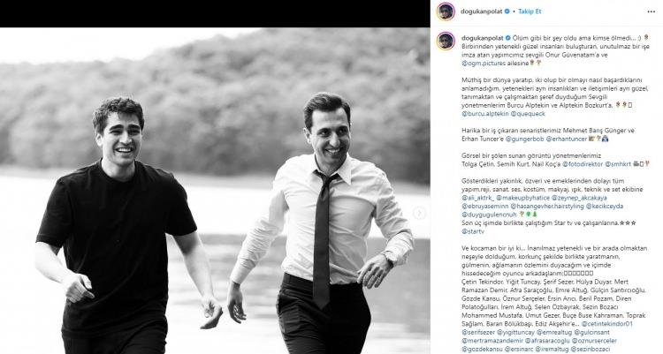 <p><span style="color:#000080"><strong>Instagram hesabından sette çektirdiği fotoğrafları yayınlayan Doğukan Polat, dizi çekiminde katkısı bulunan herkese teşekkür etti. Polat, paylaşımında şu ifadeler yer verdi: "Ölüm gibi bir şey oldu ama kimse ölmedi. Birbirinden yetenekli güzel insanları buluşturan, unutulmaz bir işe imza atan yapımcımız sevgili Onur Güvenatam'a ve OGM Pictures ailesine, müthiş bir dünya yaratıp, iki olup bir olmayı nasıl başardıklarını anlamadığım, yetenekleri ayrı insanlıkları ve iletişimleri ayrı güzel, tanımaktan ve çalışmaktan şeref duyduğum sevgili yönetmenlerim Burcu Alptekin ve Alptekin Bozkurt'a, harika bir iş çıkaran senaristlerimiz Mehmet Barış Günger ve Erhan Tuncer'e, görsel bir şölen sunan görüntü yönetmenlerimiz Tolga Çetin, Semih Kurt, Nail Koç'a, gösterdikleri yakınlık, özveri ve emeklerinden dolayı tüm yapım, reji, sanat, ses, kostüm, makyaj, ışık, teknik ve set ekibine, son üç işimde birlikte çalıştığım Star TV ve çalışanlarına..."</strong></span></p>
<p></p>