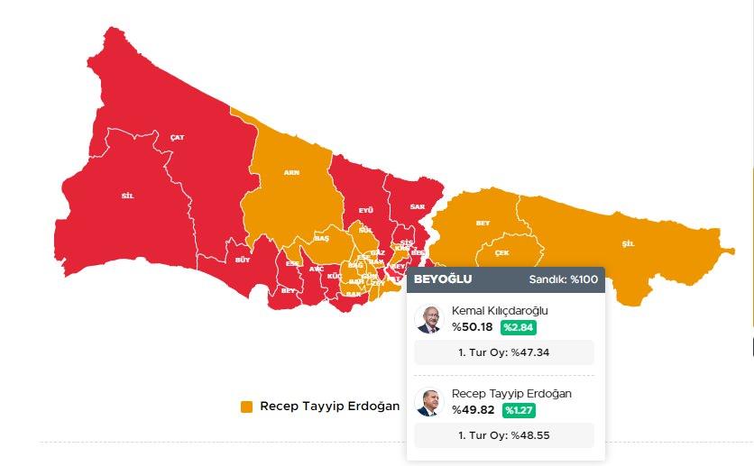 <p>BEYOĞLU 28 MAYIS 2023 SEÇİM SONUÇLARI</p>
