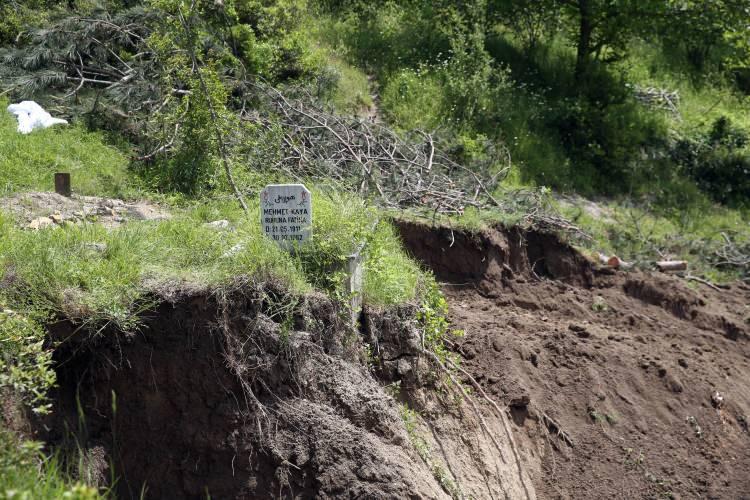 <p>Özel İdare ekipleri ve kabristanda yakınları bulunanlar tarafından mahalle içinde 12 mezar kazıldı. İmamlar, Özel İdare personeli ve vatandaşlar tarafından mezarlar yeni yerine taşındı.</p>