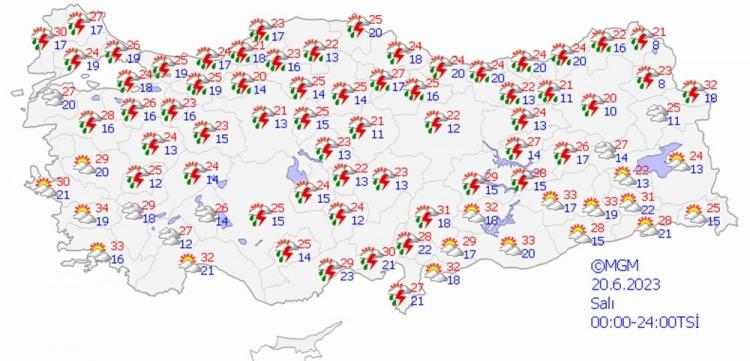 <p>20 HAZİRAN SALI HAVA DURUMU</p>

<p> </p>
