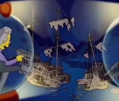 <p><span style="color:#800080"><strong>Mason ve Homer sonunda hazineyi bulmak için bireysel denizaltılarla okyanusun derinliklerine gitmeye karar verdiler. Ancak ikili ayrılınca ortalık karışır.</strong></span></p>

