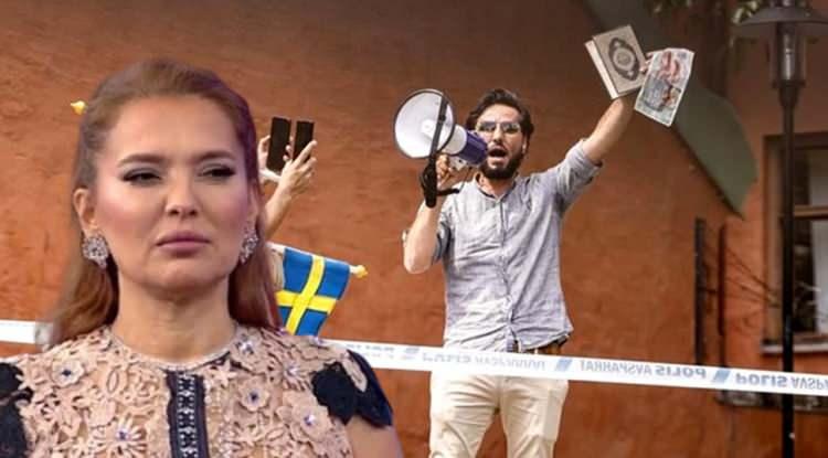 <p><span style="color:#FF0000"><strong>Daha önce birçok skandal olayla gündeme gelen İsveç, Kurban Bayramı'nın ilk günü öğleden sonra başkent Stockholm'deki bir caminin önünde Kuran yakılmasına göz yumdu. Polis koruması altında Kur'an-ı Kerim yakan Irak asıllı Salwan Momika isimli vatandaşa tepkiler büyürken şarkıcı Demet Akalın sosyal medya hesabından öfke kustu.</strong></span></p>
