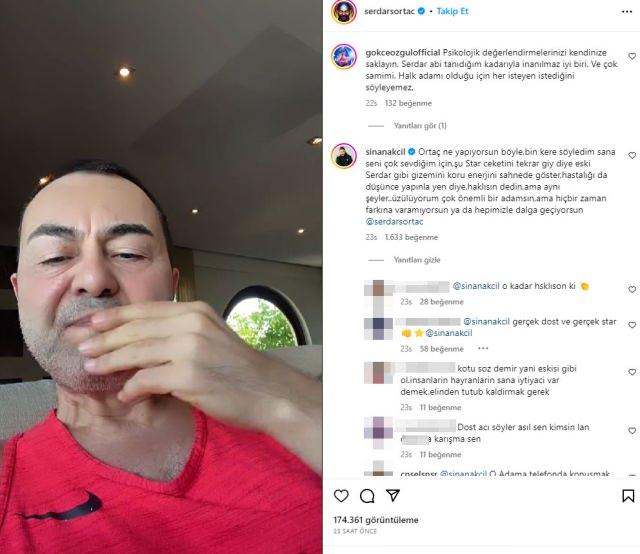 <p><em><span style="color:#2F4F4F"><strong>"Saçma TikTok yayınlarını bitirdin şimdi de Instagram yayınları mı başladı? Yapma Ortaç. İhtiyacın yok. Çok konuşmak istiyorsan ara beni saatlerce dertleşirim seninle. Seni çok sevdiğim için yazmak zorundayım bunu ve yukarıda yazdığımı."</strong></span></em></p>