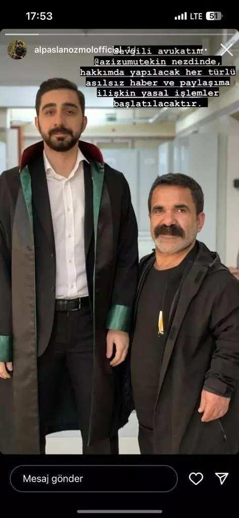 <p><strong>Avukatıyla verdiği pozu sosyal medyada paylaşan ünlü oyuncu, "Sevgili avukatım nezdinde hakkımda yapılacak her türlü asılsız haber ve paylaşıma ilişkin yasal işlemler başlatılacaktır" ifadelerini kullandı.</strong></p>