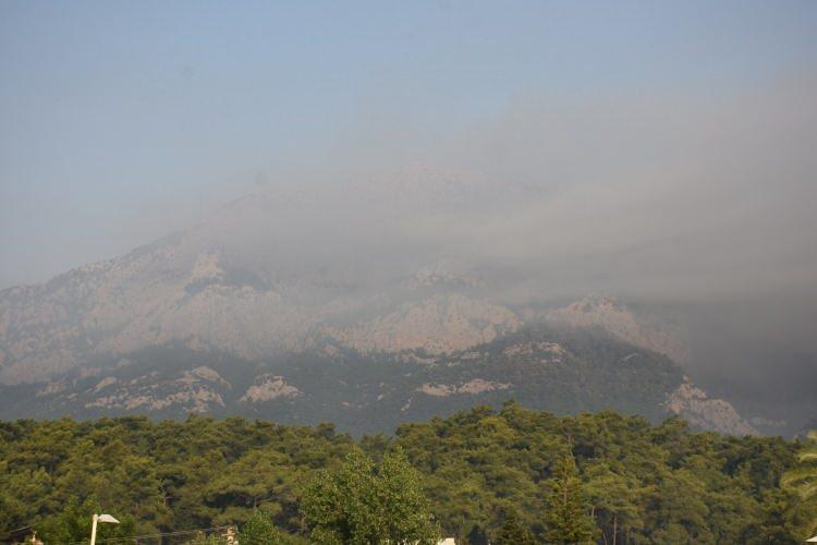 <p>Antalya'nın Kemer ilçesinde çıkan orman yangınına havadan ve karadan müdahale sürüyor.</p>
