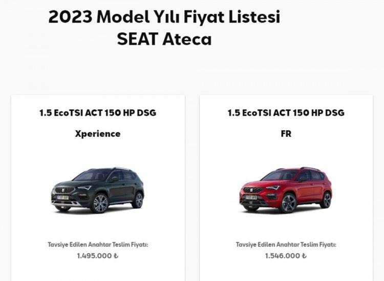 <p>SEAT ATECA TEMMUZ AYI FİYAT LİSTESİ...</p>