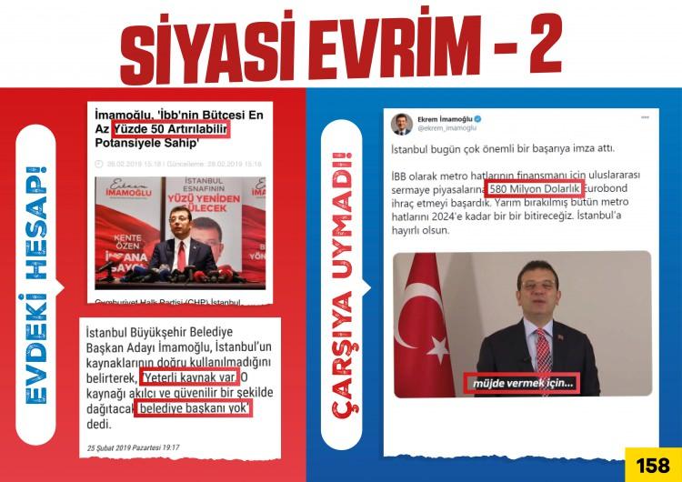 <p>Seçimden önce İBB Kaynaklarının artırılabileceği konusunda demeç veren İmamoğlu, göreve gelmesinin ardından aldığı borçları 'müjde' diye vatandaşa yutturmaya çalıştı.</p>
