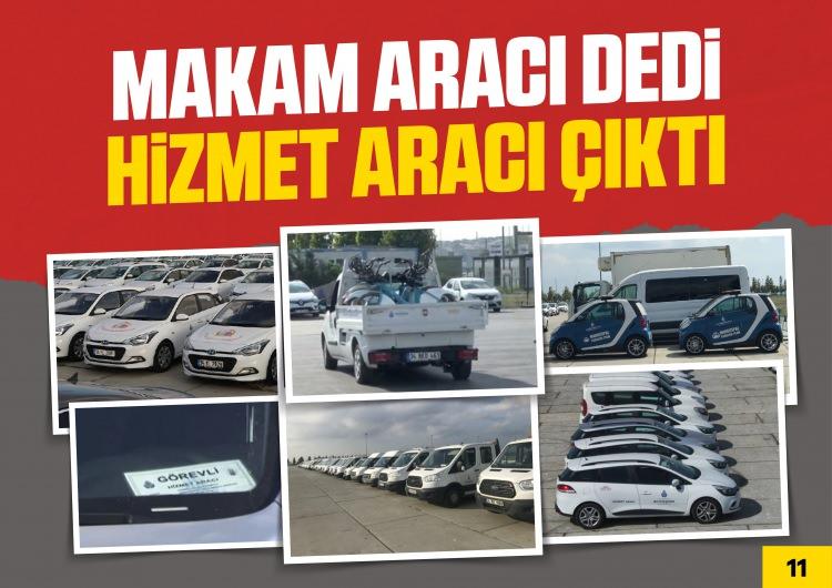 <p>İmamoğlu'nun göreve geldiği ilk dönemde AK Parti'yi karalama adına Yenikapı'da İBB'ye ait hizmet araçlarını 'makam aracı' olarak sergileme tiyatrosu.</p>
