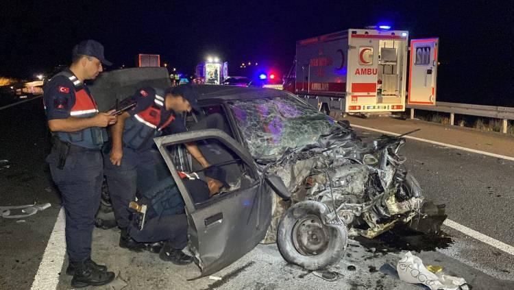<p>Kaza saat 22.15 sıralarında Ankara - Niğde Otoyolu Ortaköy ilçe gişeleri civarında yaşandı.</p>