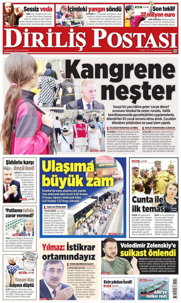 <div>İstanbul'da dilendirilen çocuklara yönelik dün akşam yapılan denetimlerde 83 çocuk hakkında işlem yapılırken aileleri hakkında da adli işlem başlatıldığı açıklandı.</div>
<div> </div>
<div>İstanbul Valiliği'nden yapılan açıklamada, 39 ilçede mobil huzur ekipleri tarafından yapılan uygulamada dilencilik yapan 173 yetişkine kabahatler kanunu gereği toplam 100 bin 757 TL idari para cezası uygulandı. Uygulamalarda ayrıca dilencilikten kazanıldığı düşünülen 4 bin 643 TL'ye el konuldu.</div>