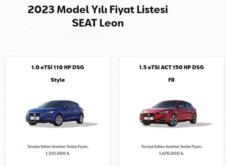 <p>SEAT LEON AĞUSTOS AYI FİYAT LİSTESİ</p>