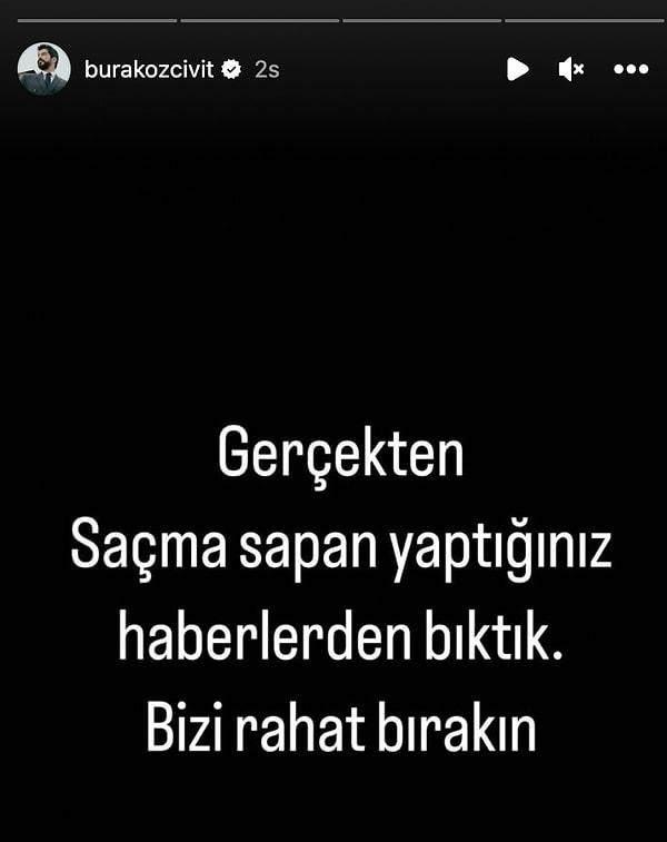 <p><strong>Fotoğrafın aslını yayınlayan Özçivit, "Gerçekten saçma sapan yaptığınız haberlerden bıktık. Bizi rahat bırakın." notunu düştü.</strong></p>