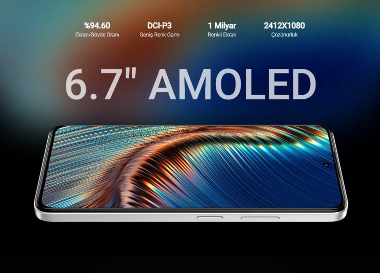 <p><strong>EKRAN ÖZELLİKLERİ</strong></p>

<p> </p>

<p><strong>6.7" FHD+ </strong>boyutlu ekranını AMOLED teknolojisiyle donatan GM 24 Pro,<strong> 120 Hz </strong>ekran yenileme hızı sunuyor.</p>

<p> </p>

<p><strong>Parmak izi tarayıcısı: </strong>Ekrana yerleşik</p>
