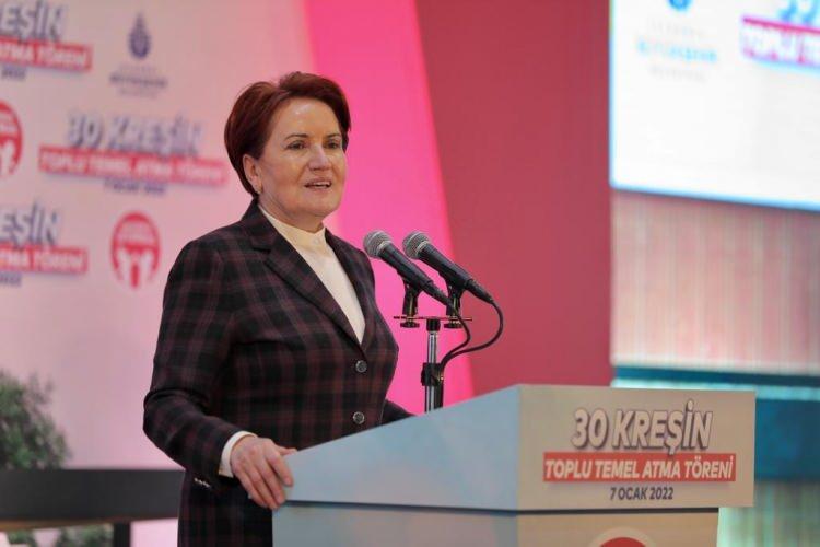 <p>AKŞENER: KONTROL EDECEĞİZ</p>

<p>30 kreşin temel atma programında konuşan Kılıçdaroğlu, "Sayın başkanımız hedef koydu, kreş sayısını 150'ye çıkaracak. Bugün burada 30'unun temelini atıyoruz” demişti. İYİ Parti Genel Başkanı Akşener de, temel atma programındaki konuşmasında kreş sayılarının artması dileğinde bulunarak, “Şimdi Kemal Bey ile birlikte bu sayıların artıp artmadığını da birlikte kontrol edeceğiz” demişti.</p>
