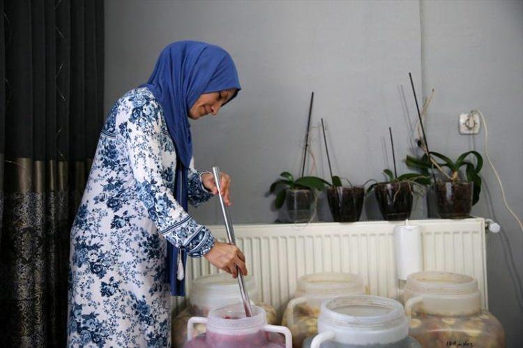 <p>Bahçesinden topladığı elmalarla sirke üretimi denemelerine başlayan Sezer, bir senenin sonunda kendini geliştirip, kaya tuzu, bal ve kaynak suyu kullanarak 40 çeşit meyve ve bitkinin sirkesini üretti.</p>
<p> </p>