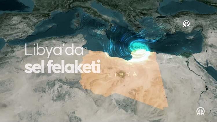 <p>Libya'da meydana gelen sel felaketinde hayatını kaybedenlerin sayısı 6 bini geçti. Binlerce kişi ise halen bulunamadı. Derne'nin belediye başkanı, ölü sayısının 18 ila 20 bine kadar yükselebileceğini söyledi. Felaket, uydudan görüntülendi.</p>