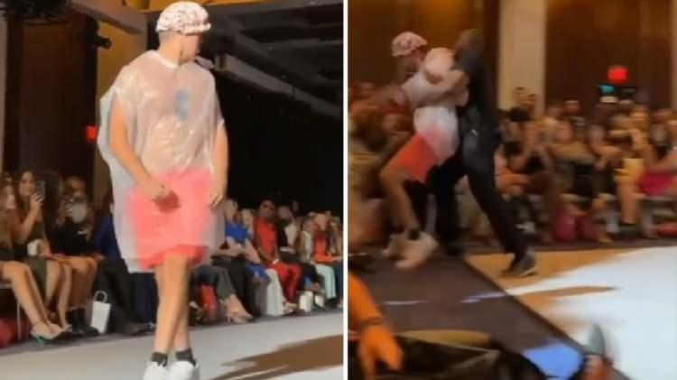 <p>ABD'de düzenlenen New York Moda Haftası'na bir YouTuber’ın eşek şakası damga vurdu. </p>