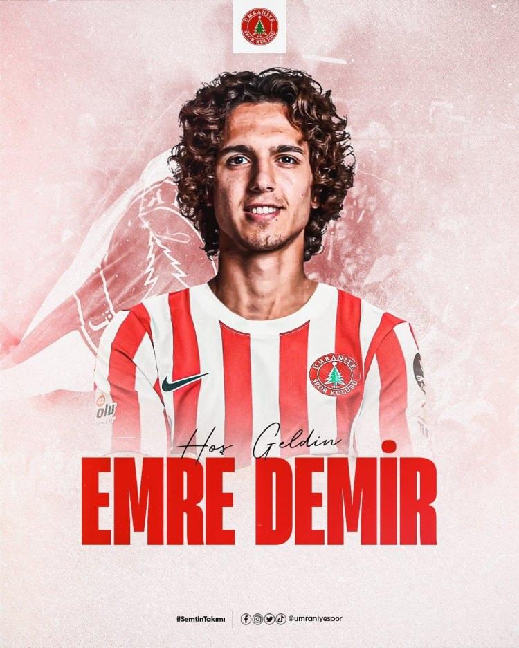 <p>EMRE DEMİR<br />
<br />
Eski Takımı: Fenerbahçe<br />
<br />
Yeni Takımı: Ümraniyespor<br />
<br />
Mevki: Orta saha (19)<br />
<br />
Bonservis: Kiralık</p>
