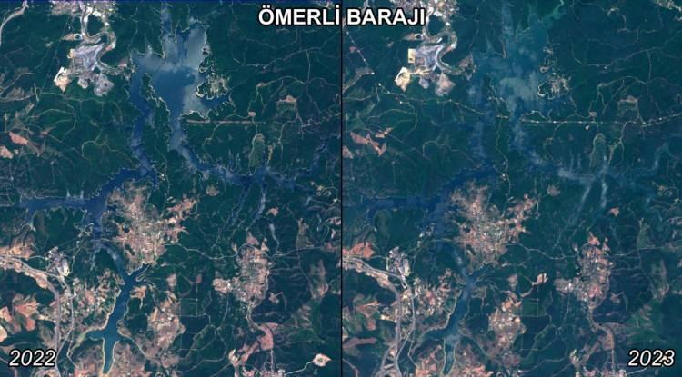 <p>Çalışmada, bir önceki yıla göre 9 barajda toplam 17 kilometrekarelik alanda küçülme olduğu belirlendi.</p>