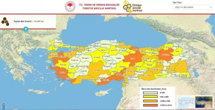 <p>Tarım ve Orman Bakanı İbrahim Yumaklı, Türkiye Arıcılık Haritasının güncellendiğini açıkladı. Yeni verilere göre, Türkiye'de en çok hangi il bal üretimi yaptı? En çok kovan bulunan il hangisi? İşte il il arıcılık istatistikleri...</p>
