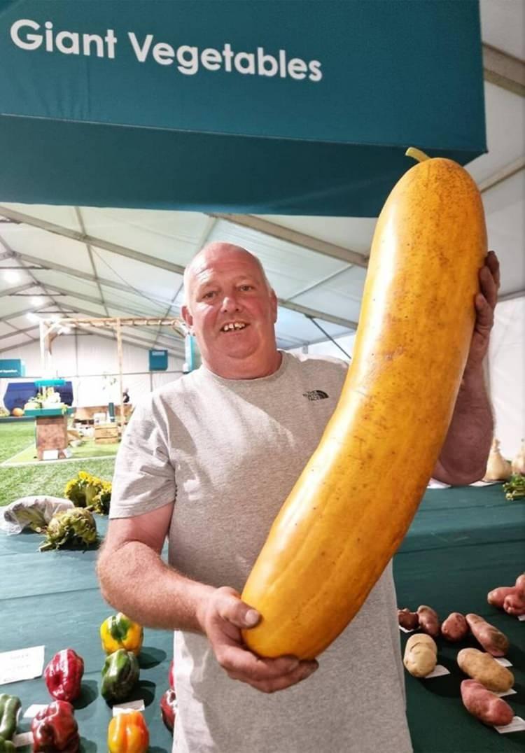 <p>Galler'de yaşayan Vince Sjodin, bahçesinde dünyanın en büyük hıyarını yetiştirerek rekor kırdı. Yaklaşık 14 kilo ağırlığındaki ve 1,2 metre uzunluğundaki hıyar, dünyanın en ağır hıyarı oldu.</p>
<p> </p>