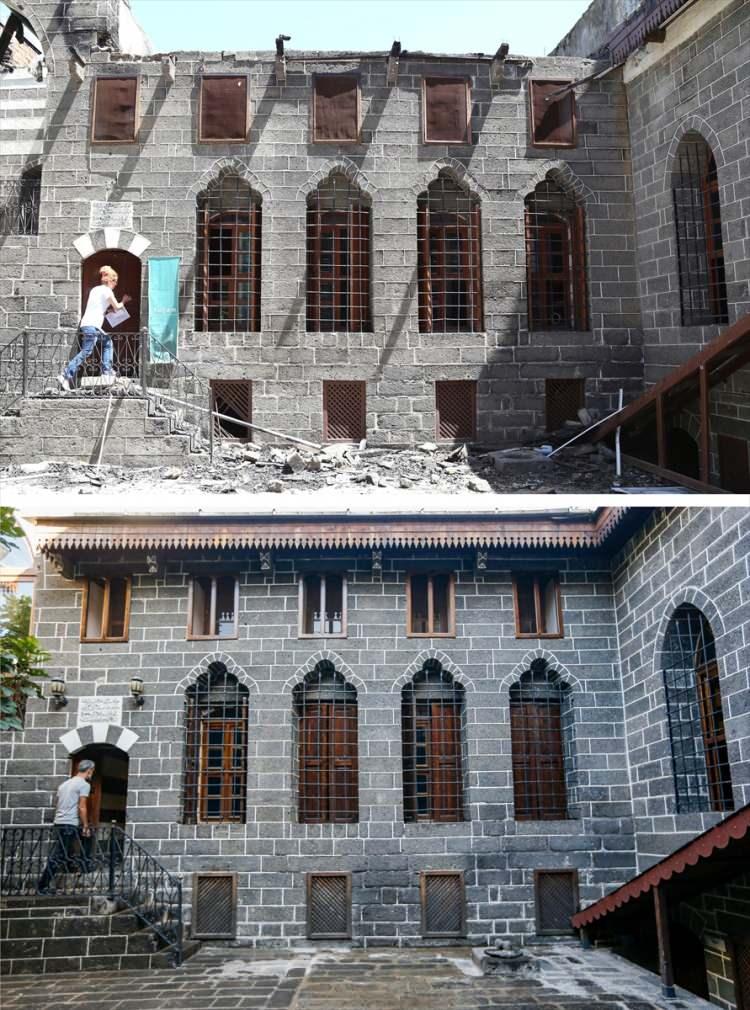 <p>HDP Merkez Yürütme Kurulunun çağrısı üzerine 6-7 Ekim 2014'te terör örgütü YPG/PKK yandaşlarının Diyarbakır, Siirt, Van ve Hakkari'de uzun namlulu silah, molotofkokteyli, havai fişek, taş ve sopalarla zarar verdiği okul, müze, kamu ve özel banka binaları ile iş yerleri yeniden ayağa kaldırıldı.</p>