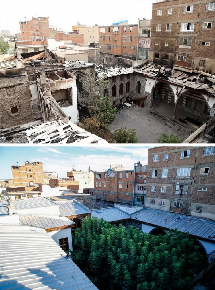 <p>Olayların ardından başta ilgili bakanlıklar olmak üzere valilikler, kaymakamlıklar ve çeşitli kurumlarca yürütülen çalışmalarla terör olaylarındaki tahribatın izleri kısa sürede silindi.</p>