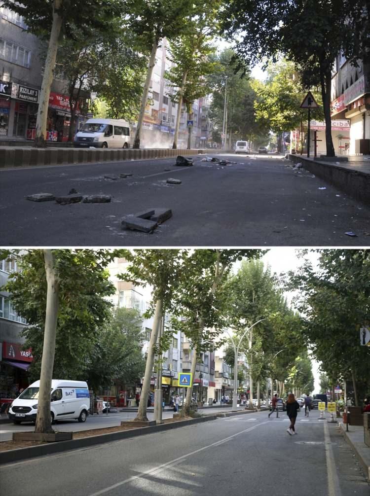 <p>Terör örgütü yandaşları Kevenli Mahallesi'nde inşa edilen gençlik merkezinde de büyük tahribata yol açtı. Atılan molotofkokteylleri nedeniyle yanan ve kullanılamaz hale gelen bina yıkılarak yerine modern bir gençlik ve kadın merkezi inşa edildi. </p>
