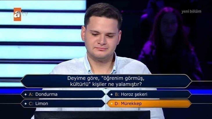 <p><strong>1 MİLYONLUK SORU!</strong></p>

<p>Kim Milyoner Olmak İster yarışmasında bir milyonluk soru bu akşam açıklanacak.</p>
