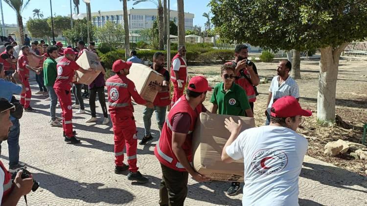<p>Türk Kızılayının X sosyal medya platformundan yapılan paylaşımda, yardımları taşıyan ilk uçağın Mısır’a ulaştığı açıklanmıştı.</p>