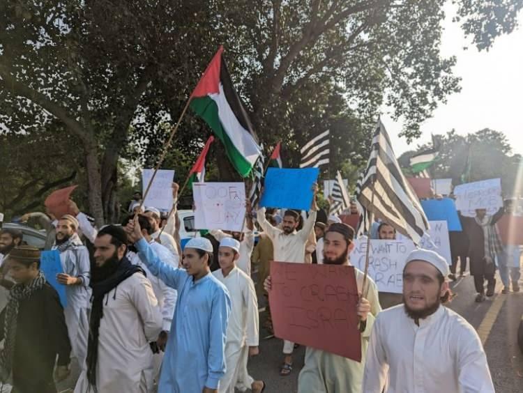 <p>Pakistan'da Filistin'e destek yürüyüşü</p>