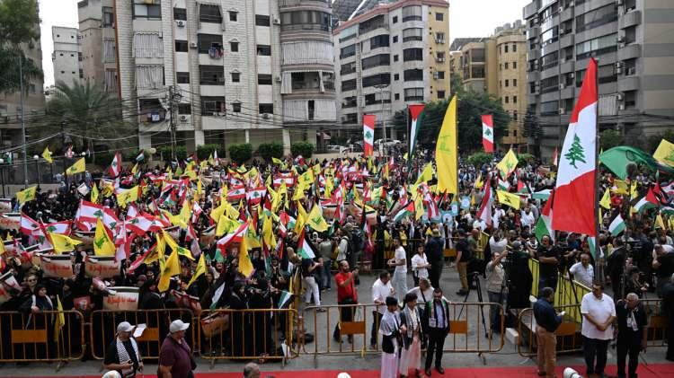 <p>Lübnan'da Filistin'e destek yürüyüşü</p>
