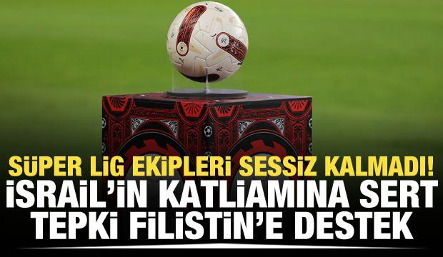 <p>Süper Lig ekiplerinden Beşiktaş, Fenerbahçe, Galatasaray ve Trabzonspor başta olmak üzere birçok kulüp Filistin'de yaşanan son olaylar hakkında paylaşımda bulundu. </p>
