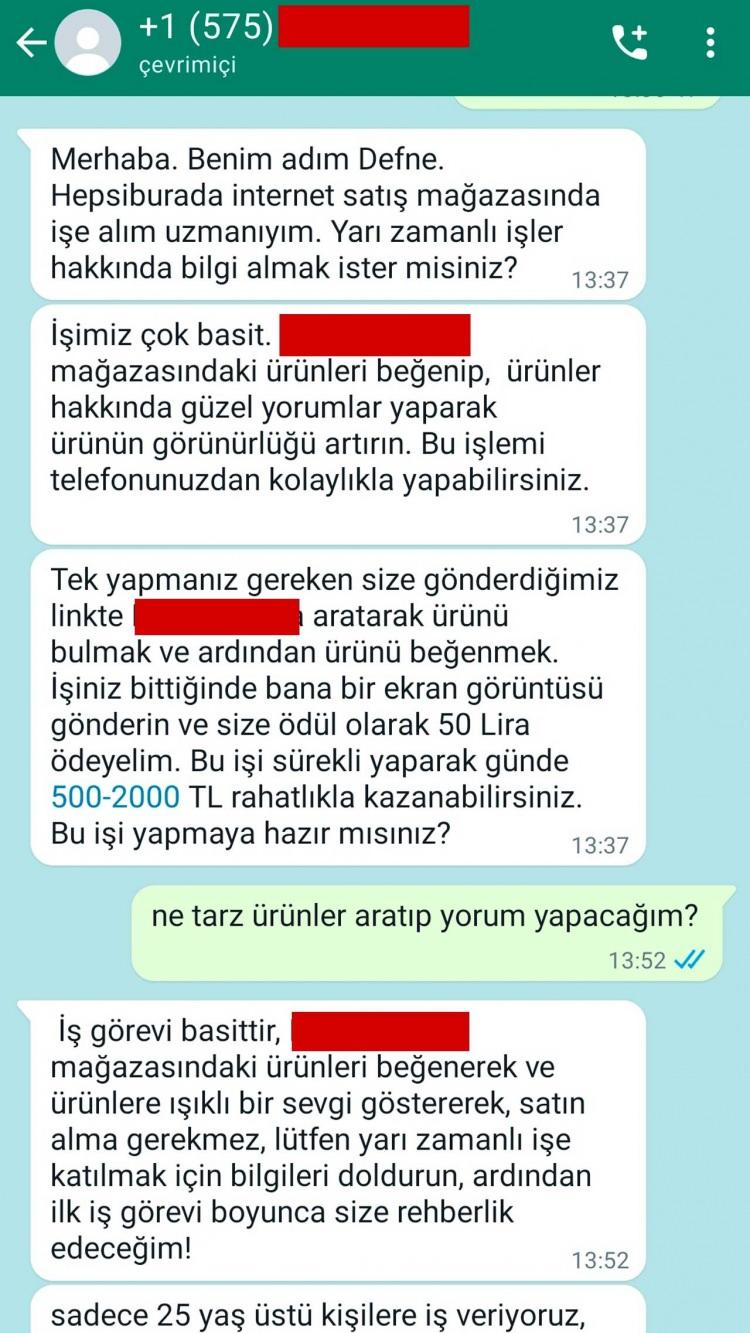 <p><span style="color:#B22222"><strong>'MERHABA' DİYEREK BAŞLIYORLAR </strong></span></p>

<p> </p>

<p><strong>+1 (575)</strong> ile başlayan telefondan gelen<strong> "Merhaba" </strong>mesajına cevap vererek konuşmayı başlattık. Siz <strong>"Merhaba"</strong> demediğiniz sürece asıl konuya girmeyip bekliyorlar.</p>
