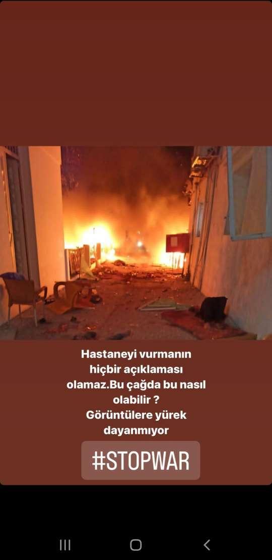 <p><span style="color:#FF0000"><strong>"BU &Ccedil;AĞDA BU NASIL OLABİLİR?"</strong></span></p>

<p><span style="color:#000000"><strong>'Kuruluş Osman'ın sevilen yıldızı Burak &Ouml;z&ccedil;ivit, yaşanan korkun&ccedil; olayların ardından "Hastaneyi vurmanın hi&ccedil;bir a&ccedil;ıklaması olamaz. Bu &ccedil;ağda bu nasıl olabilir? G&ouml;r&uuml;nt&uuml;lere y&uuml;rek dayanmıyor." diyerek tepki g&ouml;sterdi.</strong></span></p>
