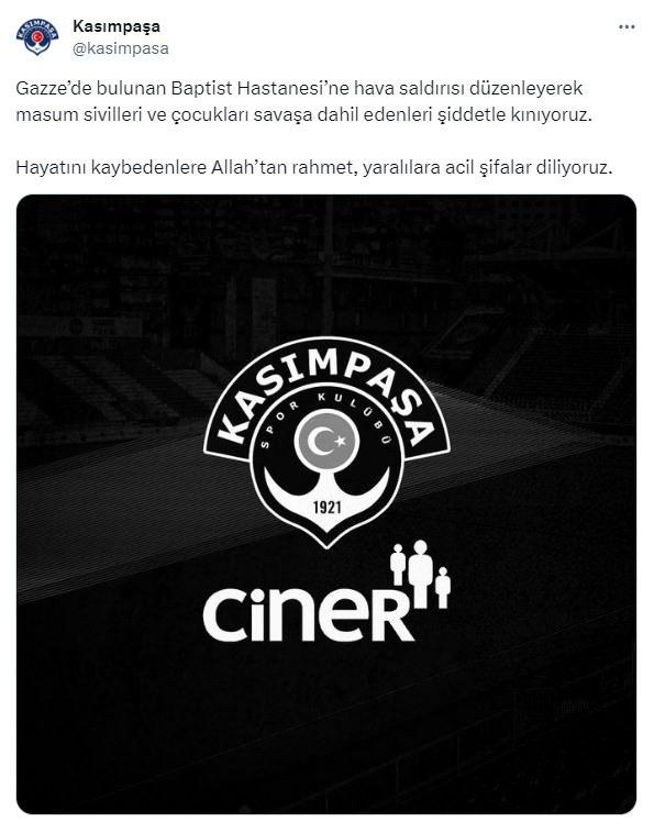 <p>Kasımpaşa'nın açıklaması</p>