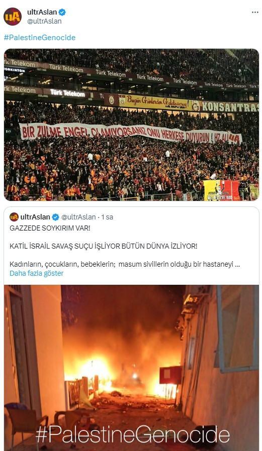 <p>Galatasaray taraftar gurubu Ultraslan'ın paylaşımı</p>
