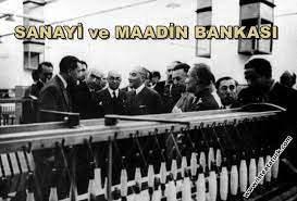 <p><span style="color:#B22222"><strong>19 NISAN 1925</strong></span></p>
<p>Türkiye Sanayi ve Maadin Bankası Kanunu kabul edildi. Devletin sanayi ve madencilik alanlarında doğrudan girişimciliğini desteklemek amacıyla 23 Nisan'da Ankara'da Sanayi ve Maadin Bankası kuruldu.</p>
<p> </p>