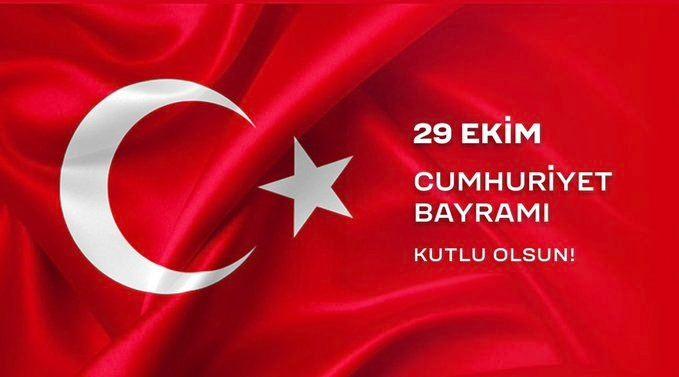 <p>Ukrayna Savunma Bakanı Rustem Umerov, Türkçe yaptığı paylaşımda, "Cumhuriyetin, egemenliğin ve hürriyetin 100. yılı vesilesiyle Türkiye'yi ve Türk milletini içtenlikle kutluyorum. İnkişaf, refah ve sulh dolu nice parlak asırlara." ifadelerini kullandı.</p>
<p> </p>
