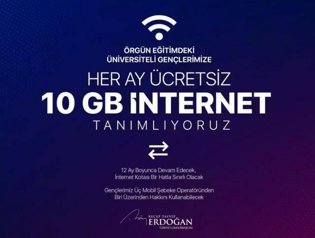 <p>Uraloğlu, <strong>"Sayın Cumhurbaşkanı'mızın sizlere vadettiği 10 GB internetle ilgili süreci aşağı yukarı tamamladık.</strong></p>
