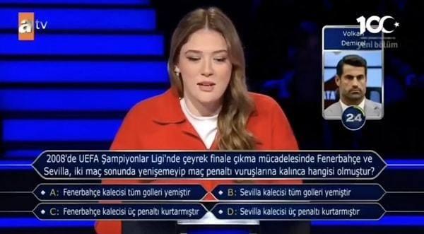 <p><strong>Zehra Güneş yarışırken 2008'de UEFA Şampiyonlar Ligi ile ilgili sorulan soruda telefon joker hakkını kullandı.</strong></p>