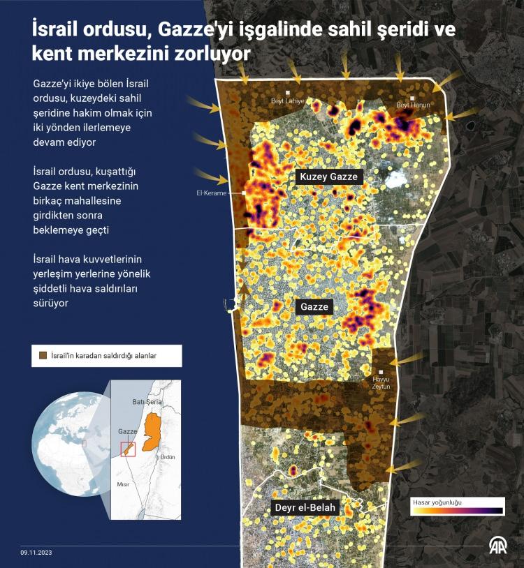 <p>İsrail ordusu havadan tüm saldırılarına rağmen karadan beklenen başarıyı gösteremiyor. Batı blokunun karşısına Türkiye, Çin ve Rusya gibi ülkeler başta olmak üzere birçok ülke çıkmaya başladı.</p>
