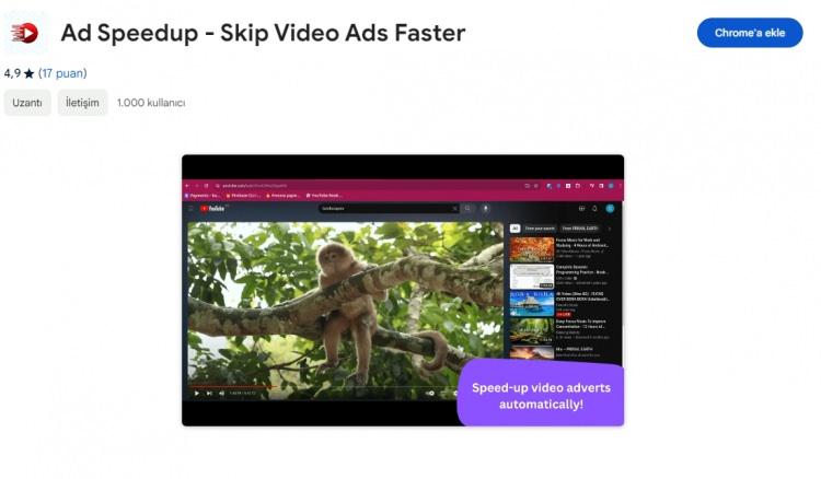 <p>Chrome Web Mağazası'ndaki <strong>"Ad Speedup" </strong>(Edge ile de uyumlu) tam olarak adının ima ettiği şeyi yapıyor.</p>
