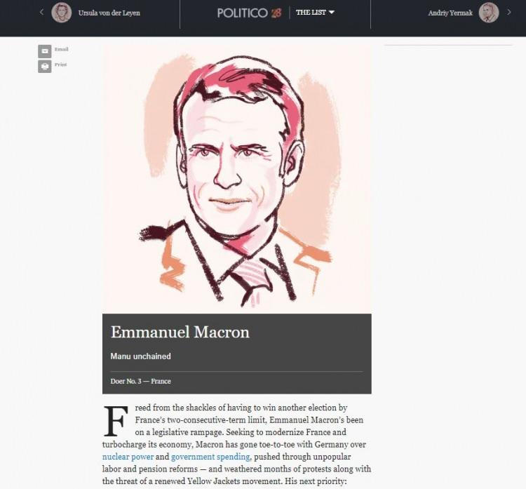 <p>Aynı kategoride, İtalya Başbakanı Giorgia Meloni birinci, AB Komisyonu Başkanı Ursula von der Leyen ikinci, Fransa Cumhurbaşkanı Emmanuel Macron üçüncü, Ukrayna Devlet Başkanlığı Ofisi Başkanı Andriy Yermak dördüncü sırada yer aldı.</p>