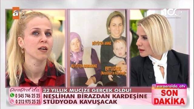 <p><strong>4 aylıkken bir aileye evlatlık verilen kardeşi Ertuğrul’u Esra Erol kısa süre içerisinde buldu.</strong></p>
<p> </p>
