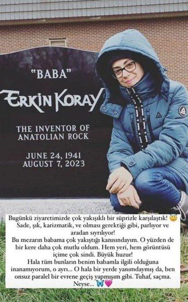 <p><strong>"Baba"</strong></p>

<p><strong>Erkin Koray</strong></p>

<p><strong>Anadolu Rock'ın Mucidi</strong></p>

<p><strong>24 Haziran 1941</strong></p>

<p><strong>7 Ağustos 2023</strong></p>
