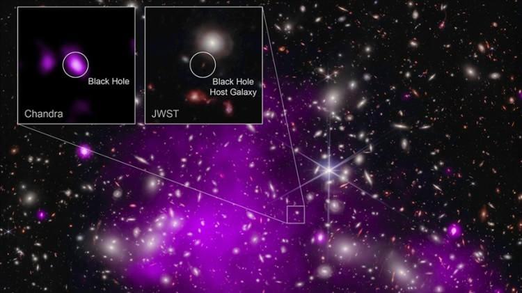 <p>Gök bilimcilerden oluşan araştırma ekibinin ABD Havacılık ve Uzay Ajansının (NASA) James Webb Uzay Teleskobu ve Chandra X-ışını Gözlemevi'nden elde edilen verilerden faydalandığı çalışmaya göre keşfedilen kara delik, <strong>Dünya'dan 13,2 milyar ışık yılı uzaklıkta.</strong></p>
