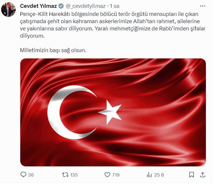<p><strong>Cumhurbaşkanı Yardımcısı Cevdet Yılmaz</strong></p>
