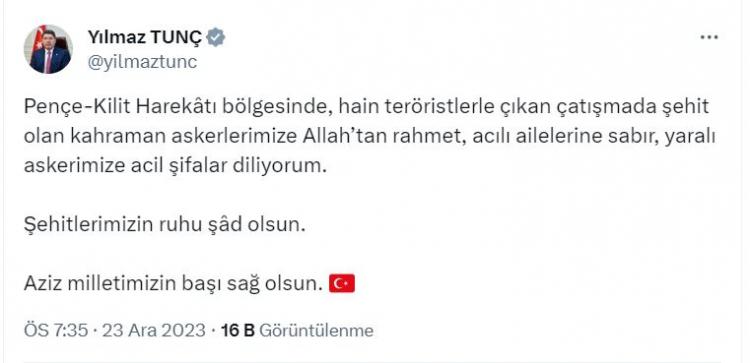 <p><strong>Adalet Bakanı Yılmaz Tunç</strong></p>
