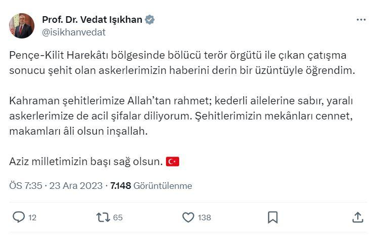 <p><strong>Çalışma ve Sosyal Güvenlik Bakanı Vedat Işıkhan</strong></p>
